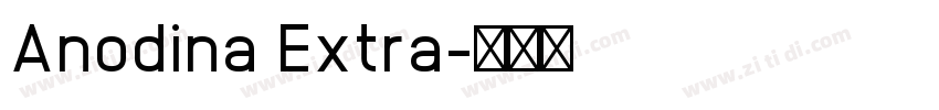 Anodina Extra字体转换